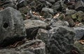 The background of the old stone pile, Beautiful background