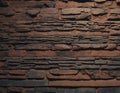 Background old stone wall. Horizontal layers of stones.