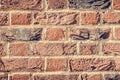 Background of old vintage brick wall Royalty Free Stock Photo