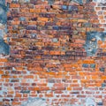 Background of old vintage brick wall