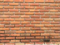 Background of old vintage brick wall textures. Royalty Free Stock Photo