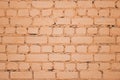 Background of old vintage dirty brick wall with peeling plaster, texture Royalty Free Stock Photo