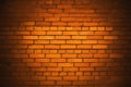 The background of an old wall with a red brick masonry vignette on the sides Royalty Free Stock Photo