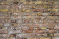 Background of old rotten brick wall Royalty Free Stock Photo