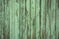 Background from old wooden boards wooden beam. Vintage texture, background. Faded green color Royalty Free Stock Photo