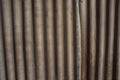 Background of old zinc and rust. Rust on old zinc background wall. Rusty corrugated metal wall. Old zinc wall surface Fence house Royalty Free Stock Photo