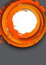 Background with orange circles