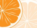 Background of orange slices.