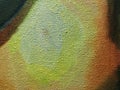 Orange white acrylic paint on canvas abstract background