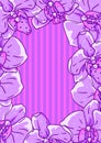 Background with orchid. Beautiful decorative plants.