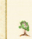 Background with Original stylized tree Royalty Free Stock Photo