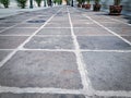 Background of Outdoor Perspective Tiled Floor Royalty Free Stock Photo