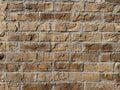 Background of overlapping brown bricks