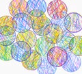 Background of overlapping circles