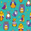 Background with owls