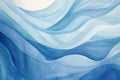 Background paint water wave design drawing abstract art pattern background blue wallpaper texture Royalty Free Stock Photo