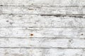 Background the painted surface of the old white peeling paint wooden gorizontal Royalty Free Stock Photo