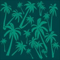 Background of palm trees