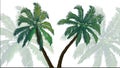 Background palms