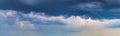 Background panorama dark dramatic clouds Royalty Free Stock Photo