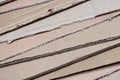 Background of paper textures piled ready to recycle. A pack of old office cardboard for recycling of waste paper. Pile of