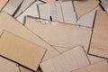 Background of paper textures piled ready to recycle. A pack of old office cardboard for recycling of waste paper. Pile of wastepa Royalty Free Stock Photo