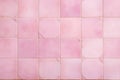 Background with pastel pink rectangular tiles