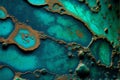 Background patina is a thin layer that variously forms on the surface of copper, brass, bronze and similar metals. Royalty Free Stock Photo