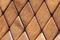 Background pattern with checked repeatable bamboo rhombus Royalty Free Stock Photo