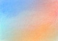 Background pattern with colored pastel. Blue and orange