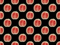 Background pattern with delicious red ripe Royalty Free Stock Photo