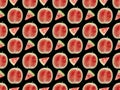 Background pattern with delicious red ripe Royalty Free Stock Photo