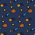 Background pattern of doodle lin