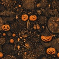 background pattern featuring various vegetables such as pumpkins, cucurbita, and calabaza