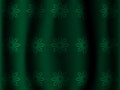 Floral curtain textile pattern abstract green vector illustration Royalty Free Stock Photo