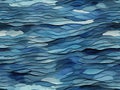 Background, pattern intense blue with brushed texture, watercolor style, small sparse horizontal ripples not uniformed color Royalty Free Stock Photo