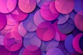 background with a pattern of overlapping circles in shades of purple and pink Royalty Free Stock Photo