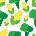 Background Pattern vegetable corn vektor design Royalty Free Stock Photo