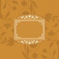 Vintage style floral frame Royalty Free Stock Photo