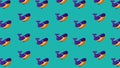 Pattern whale colorful vector design