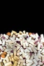 Wine Corks Background Black Vertical Celebration Royalty Free Stock Photo