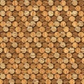 Background pattern of wine bottles corks - seamless background Royalty Free Stock Photo