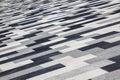 Background of paving slabs, black and white stripes diagonally Royalty Free Stock Photo