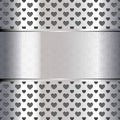 Background perforated shape heart Royalty Free Stock Photo