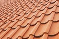 Background perspective of red roof tiles Royalty Free Stock Photo