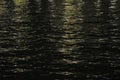 Background photo. Black water with gold and silver tint Royalty Free Stock Photo