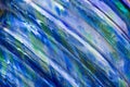 Glass Rainbow in Shimmery Blues and Greens Royalty Free Stock Photo