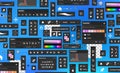 Background of photo processing tools . Tool Blocks. Raster graphic editor. Designer bg