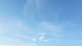 Background picture bright blue sky with thin white clouds