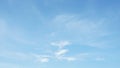 Background picture bright blue sky with thin white clouds